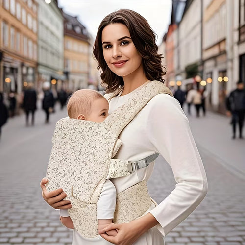 Cozy 1pc Baby Carrier - Ergonomic Front And Back Design