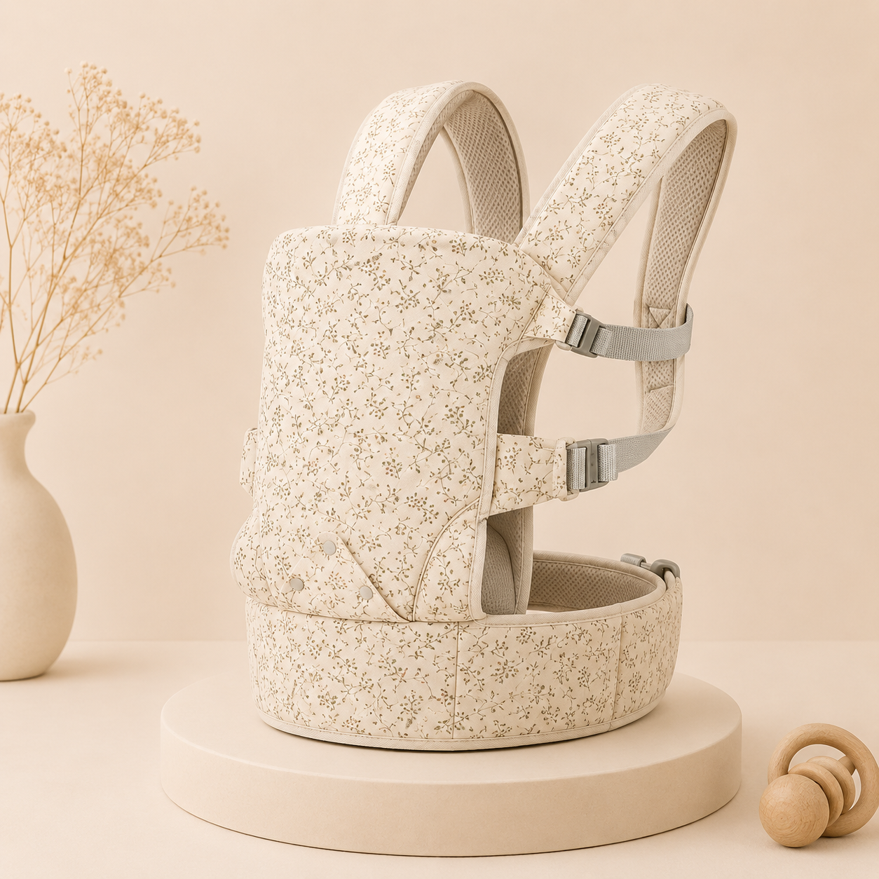 Cozy 1pc Baby Carrier - Ergonomic Front And Back Design