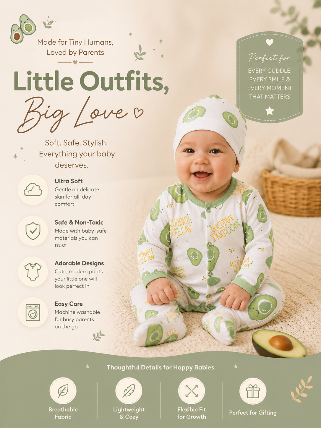 Baby and Children Spring Summer Comfortable Outfit Set